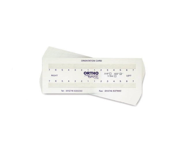 BRACKET ORIENTATION CARDS (PK50)