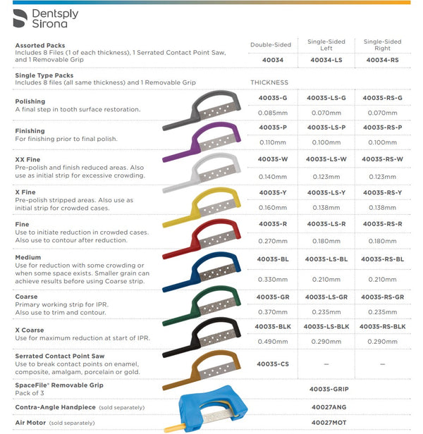 SPACEFILES INTERPROXIMAL REDUCTION FILES