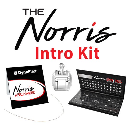 NORRIS 20/26 SL (METAL) BRACKET INTRO KIT (10 SETS (7-7) PLUS ARCHWIRES)