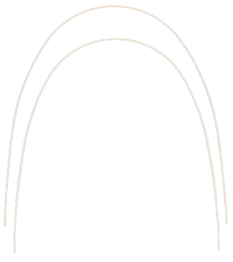 EUROFORM TOOTH COLOURED SUPER ELASTIC NICKEL TITANIUM ARCHWIRES