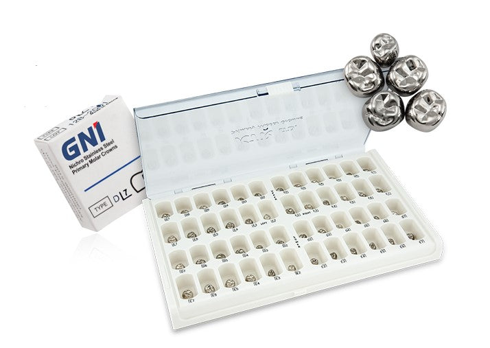 STAINLESS STEEL CROWNS - PAEDIATRIC KIT (48 PIECES)