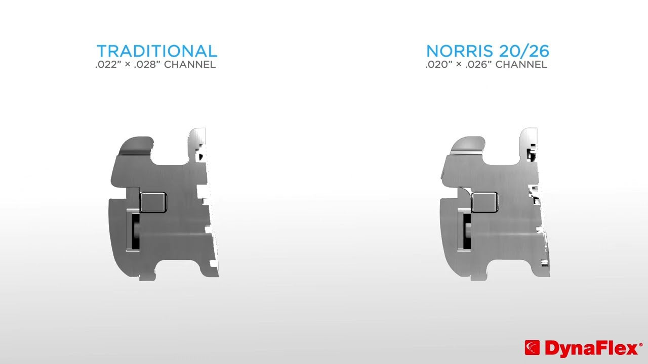 NORRIS 20/26 SL (METAL) BRACKET INTRO KIT (10 SETS (7-7) PLUS ARCHWIRES)